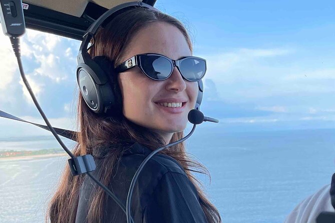 Above the Island of Gods Helicopter Tour - Melasti Beach and the color of the southern coast