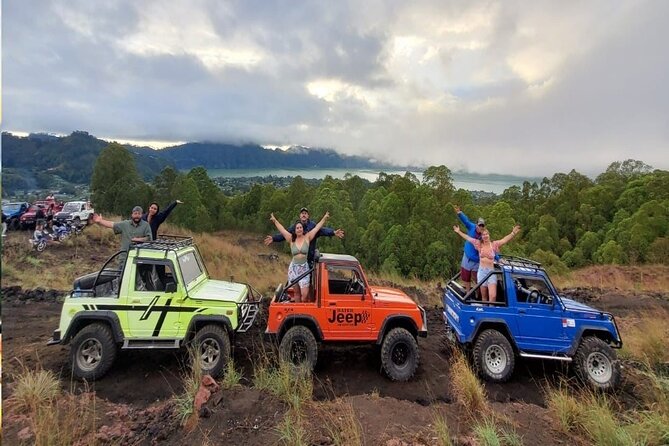 Amazing Mount Batur Jeep Sunrise and Black lava - The jeep ride to the black lava fields