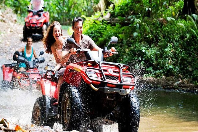 Bali ATV Quad Bike and River Rafting with private transfer - Walking down to the Ayung River