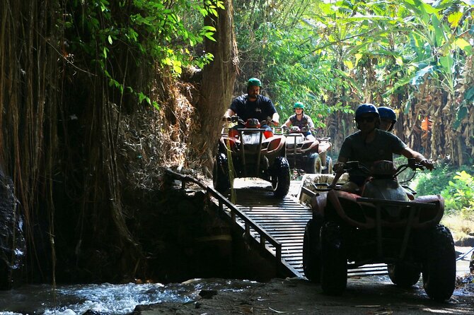 Bali ATV Ride Ubud Waterfall, Ricefield,River,Barong Cave, Lunch - Villages and rice fields come first