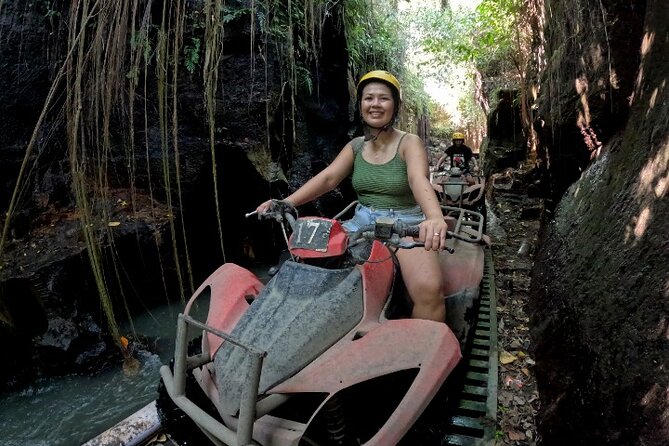 Bali ATV Ride Ubud Waterfall, Ricefield,River,Barong Cave, Lunch - Waterfall and Barong Cave stops