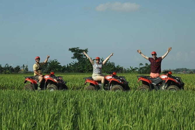 Bali ATV Ride Ubud Waterfall,RiceField,River,Kingkong-Temple cave - Mud, rivers, and the waterfall section