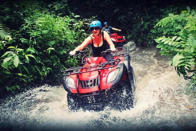 Bali ATV Ride Ubud Waterfall,RiceField,River,Kingkong-Temple cave - Ganesha statues, King Kong Cave, and Legong Temple Cave