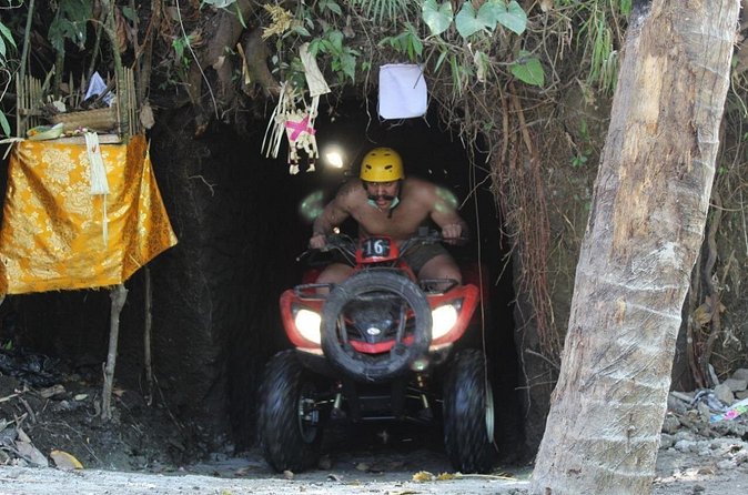 Bali Atv Riding through Cave and Waterfall - Reaching the waterfall and entering the cave