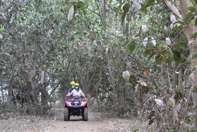 Bali Atv Riding through Cave and Waterfall - Getting comfortable on the 250cc quad bike