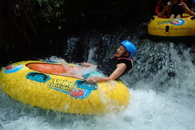 Bali Canyon Tubing Adventure - Shower, towels, and the buffet finish