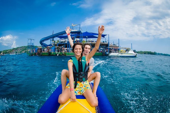 Bali Hai Beach Club Cruise - The pontoon brings snorkeling and coral care together