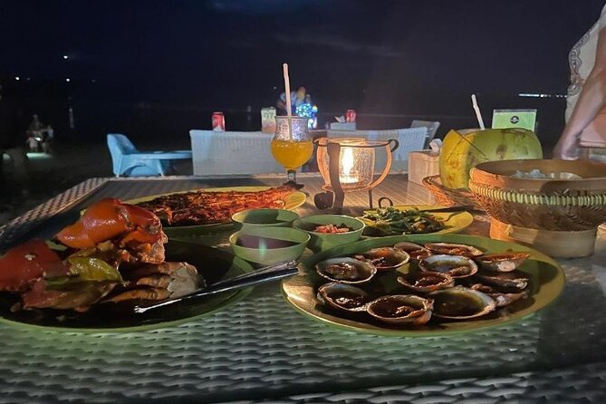 Bali Romantic Seafood Dinner under sunset jimbaran Beach - Sunset, city lights, and the evening sky