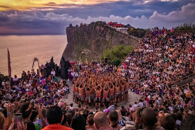 Kecak Fire Dance and Uluwatu Temple with Private Car Service - Watching the ocean turn gold