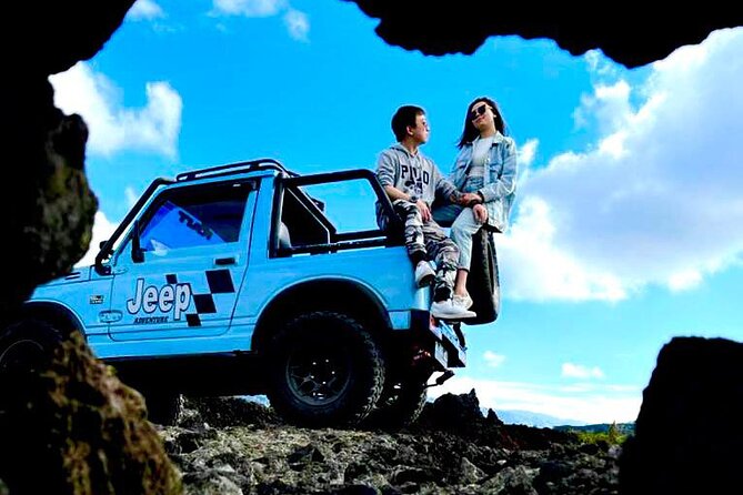 Mount Batur Jeep Tour With Sunrise - Riding across black lava and volcanic sand