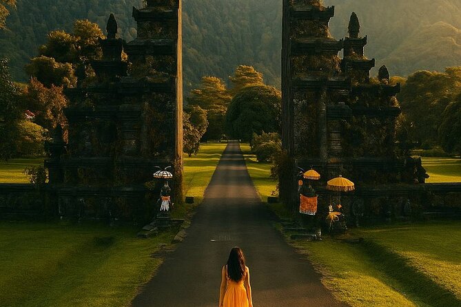 North Bali Hidden Gems Tour Ulun Danu Temple Twin Lakes Waterfall - Handara Gate in a 30-minute stop