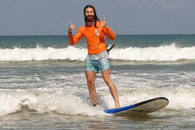 Private Beginner 1 on 1 Surf Lesson at Kuta Beach - Equipment, rashguard, and zinc
