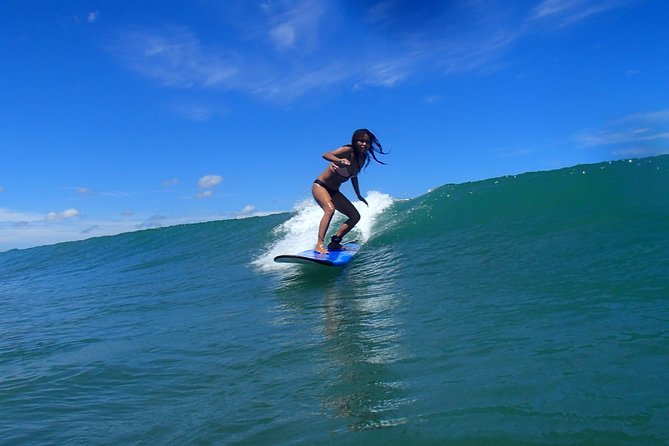 Private Beginner 1 on 1 Surf Lesson at Kuta Beach - Entering the water and learning the pop-up