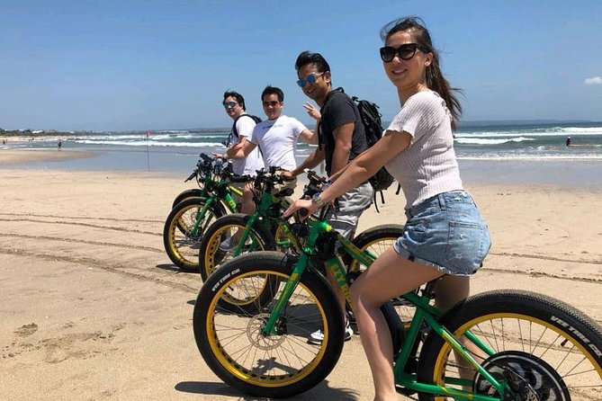 Seminyak Beach eBike Private Tour - Kuta Beach begins the coastal ride