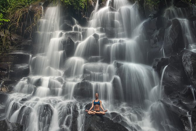 Ubud and Tanah Lot Temple Small Group Sunset Tour - Kanto Lampo Waterfall and the shallow pool