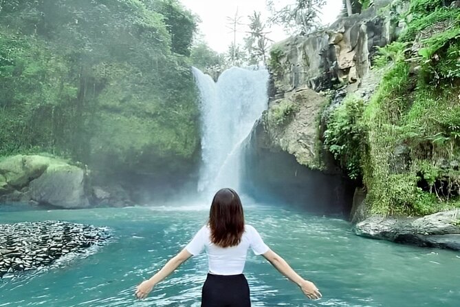 Ubud Day Tour: Sacred Monkey Forest, Tegenungan Waterfall, Rice Terrace - Elephant Cave, a compact temple stop